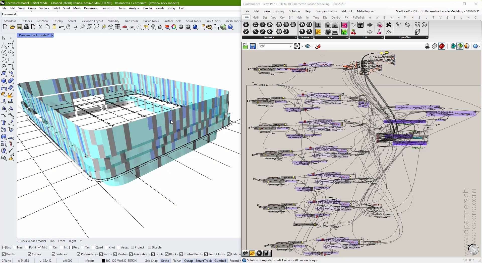 Scott head quarter data management: Parametric 2D to 3D Transformation